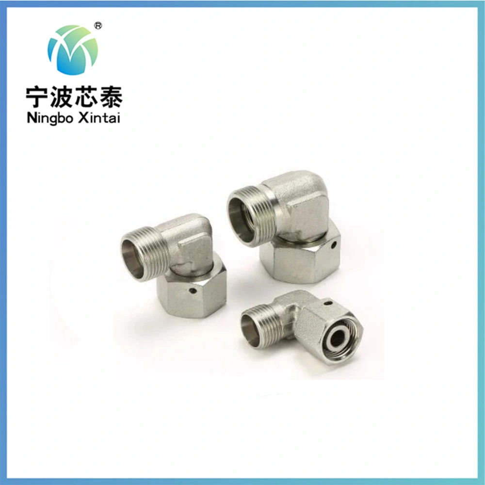 China Factory Directly Sell Price ODM OEM Stainless Steel 3/4 Bsp Elbow Swivel Hydraulic Hose Metric 90degree Cone Seat Pipe Connector Coupling Adapter Fittings