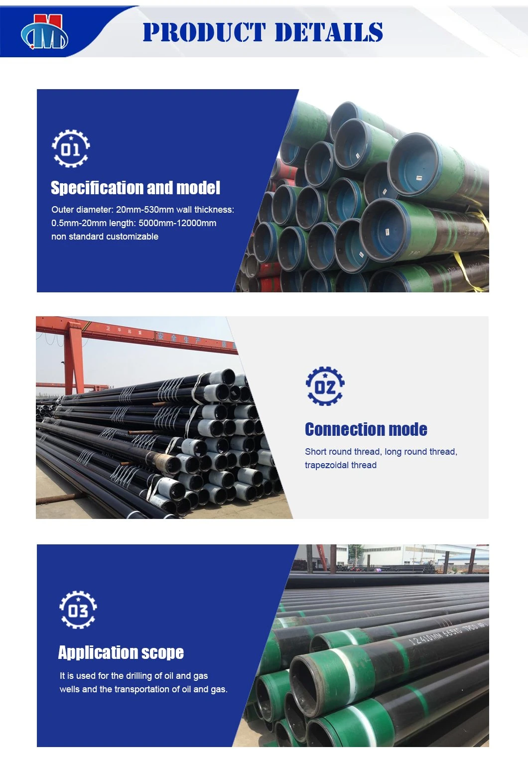 Petroleum Pipeline General Purpose Austenitic Steel Seamless Pipes ASTM A269