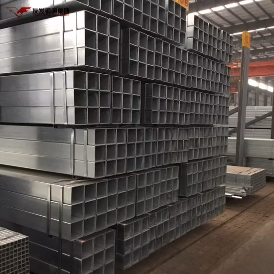 Tuyau carré à usage structurel général 25X25 253mA Tuyau en acier mécanique Tuyau galvanisé